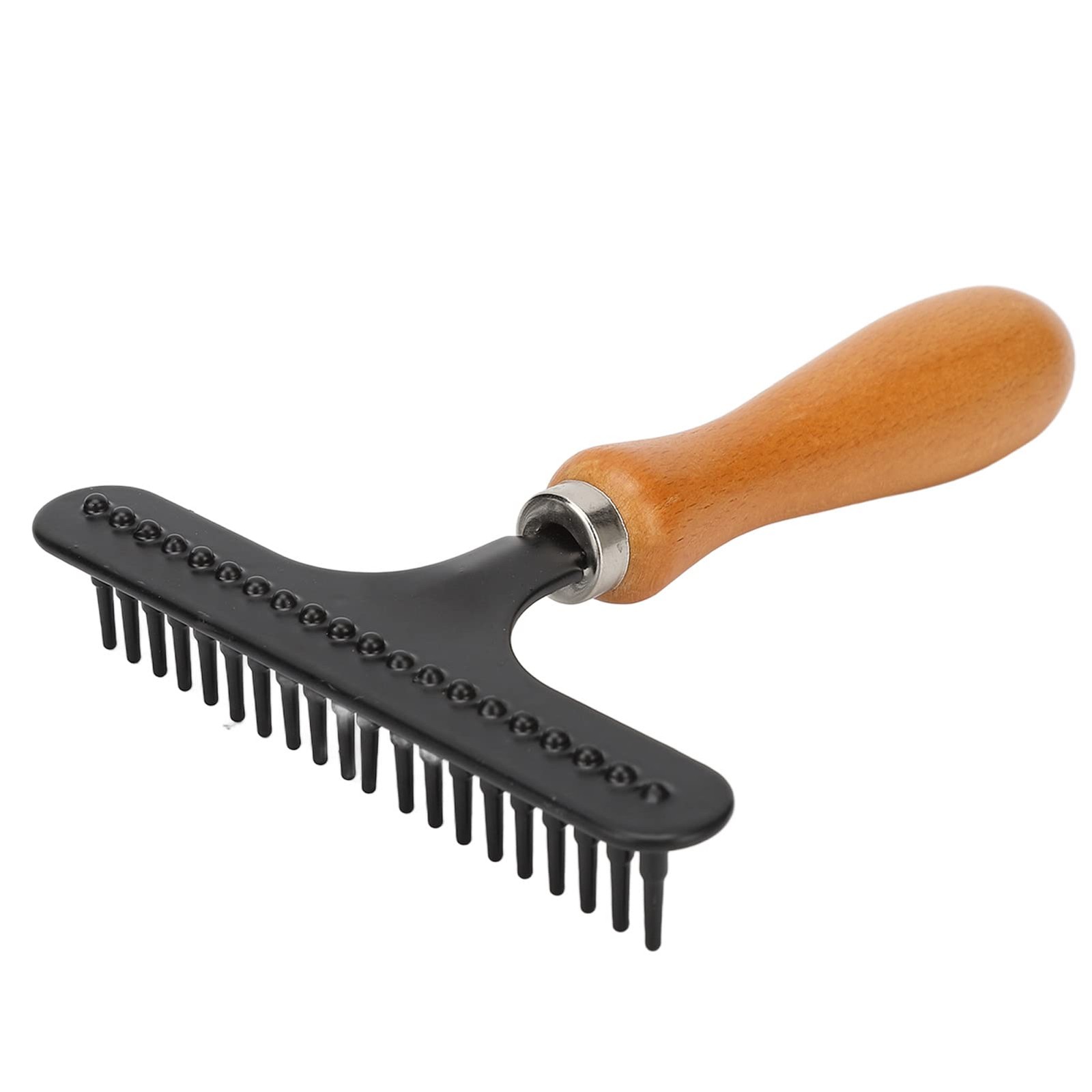 Handheld Carpet Rake Stainless Steel Hair Groomer Rug Rake Floor Brush Hand Held