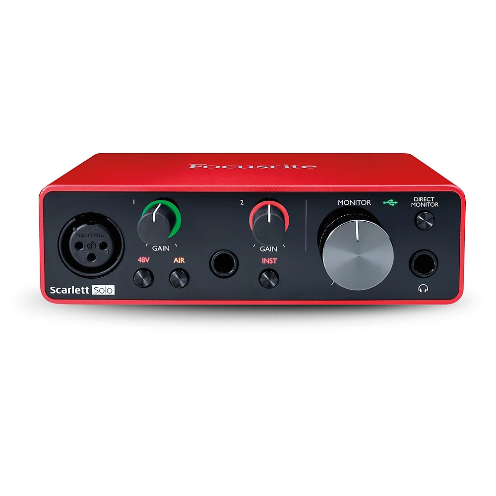 Focusrite Scarlett Solo USB Audio Interface (Gen 3)
