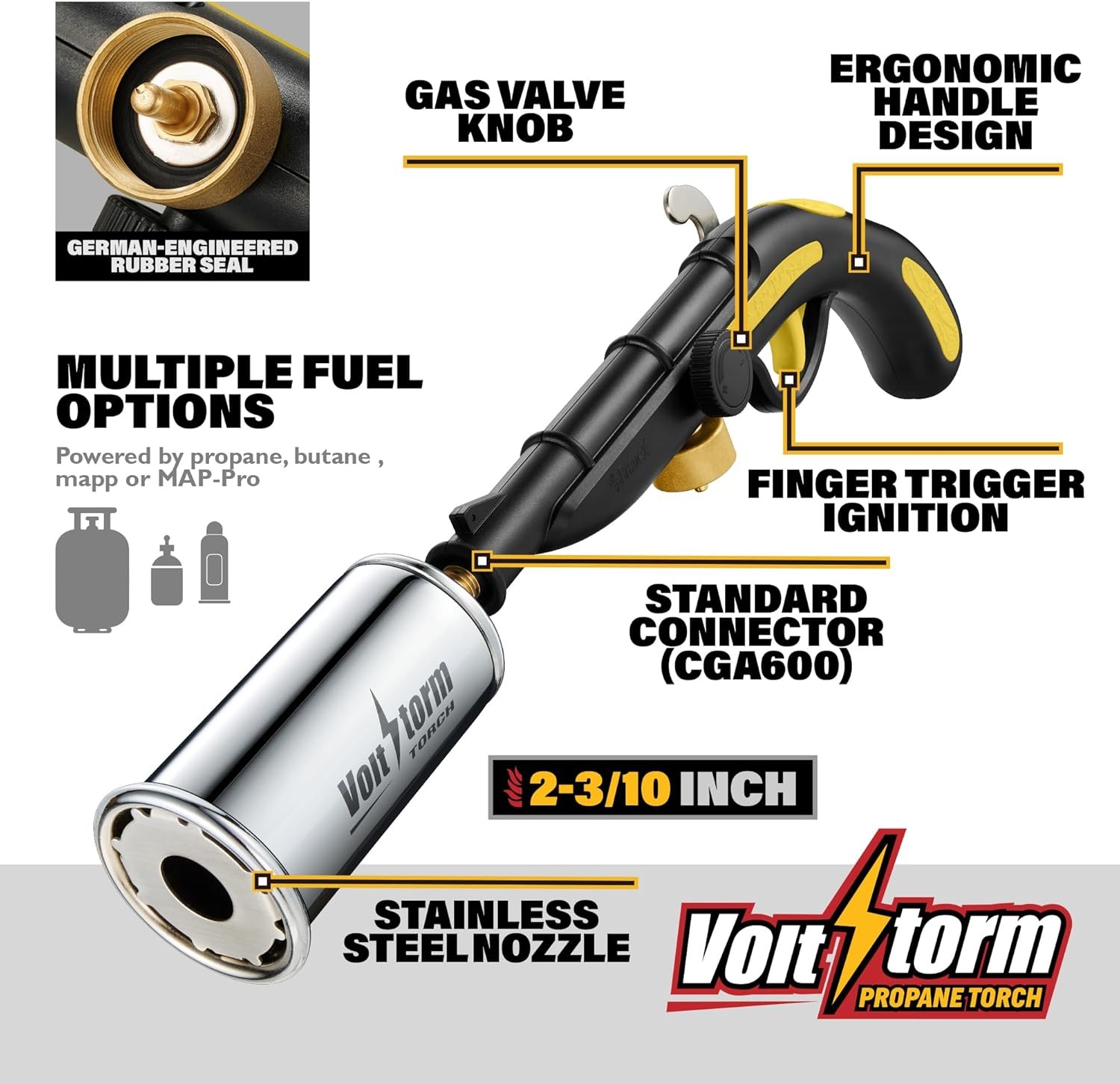 Cooking Torch Kitchen Blow Torch, Creme Brulee Torch, Propane Torch