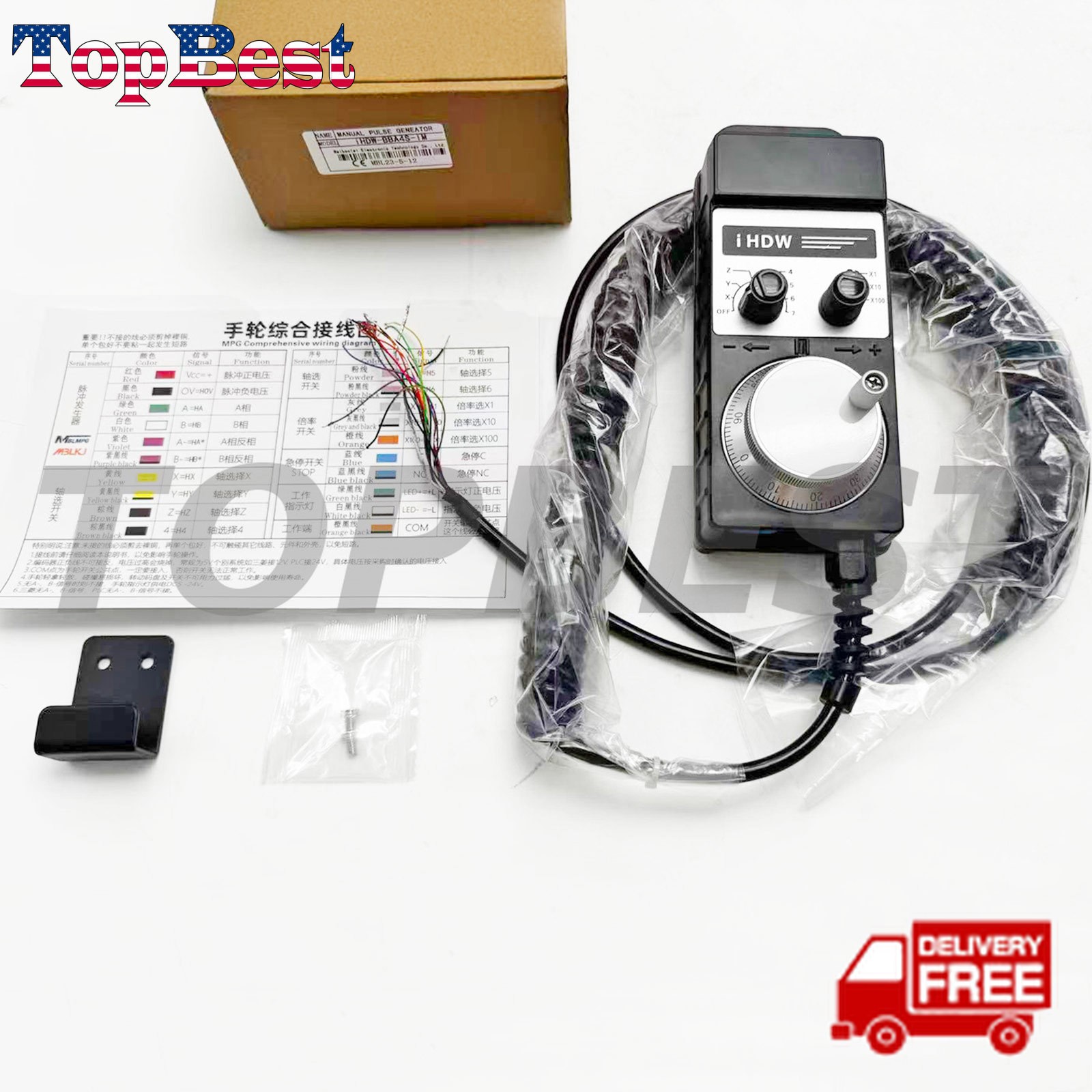 New IHDW-BBA4S-IM Manual Pulse Generator for MPG Electronic Hand Wheel
