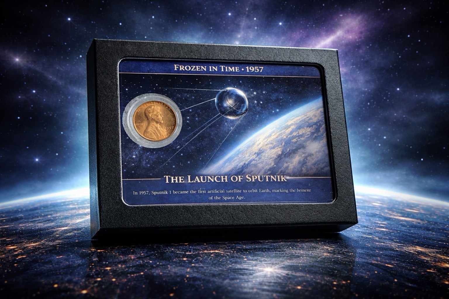 1957 Sputnik Space Race – Frozen in Time Series – Uncirculated Cent
