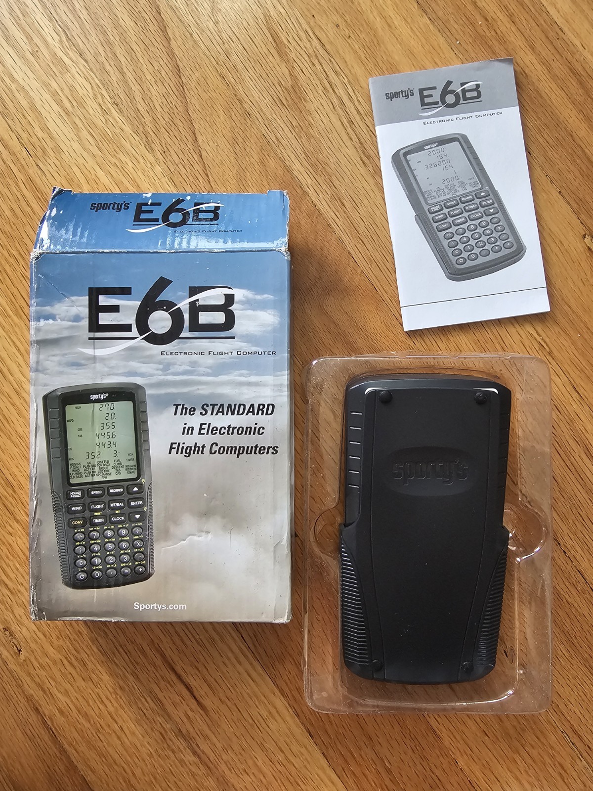 Sporty's E6B Flight Calculator Electronic NEW With Guide Aviation Pilot Gear