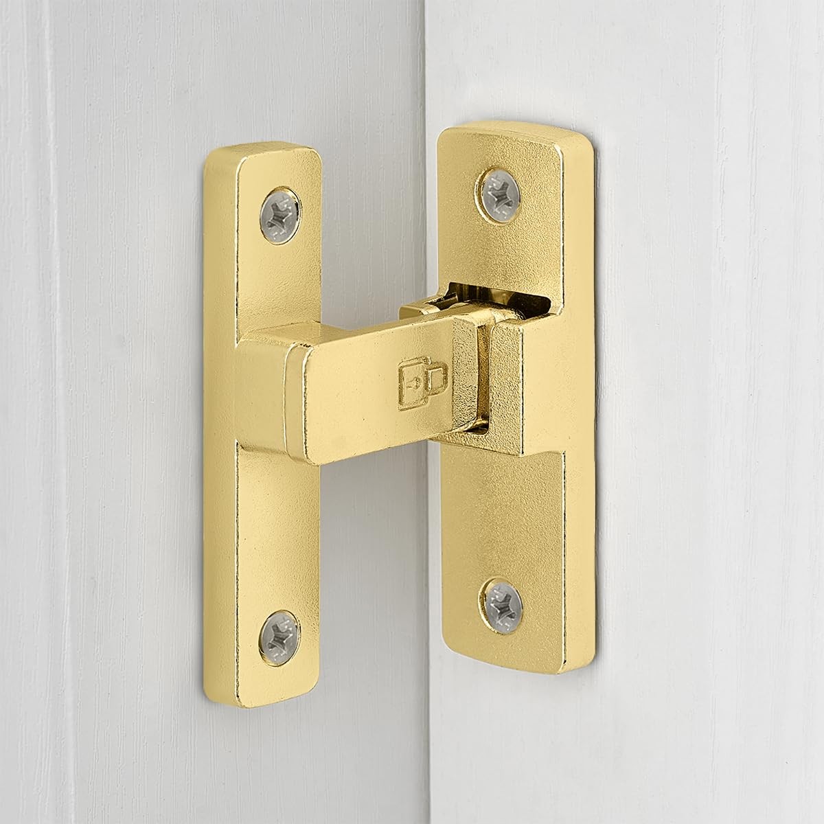 Gold 90 Degree Barn Door Latches ，Zinc Alloy Right Angle Door Lock Latch,Flip...