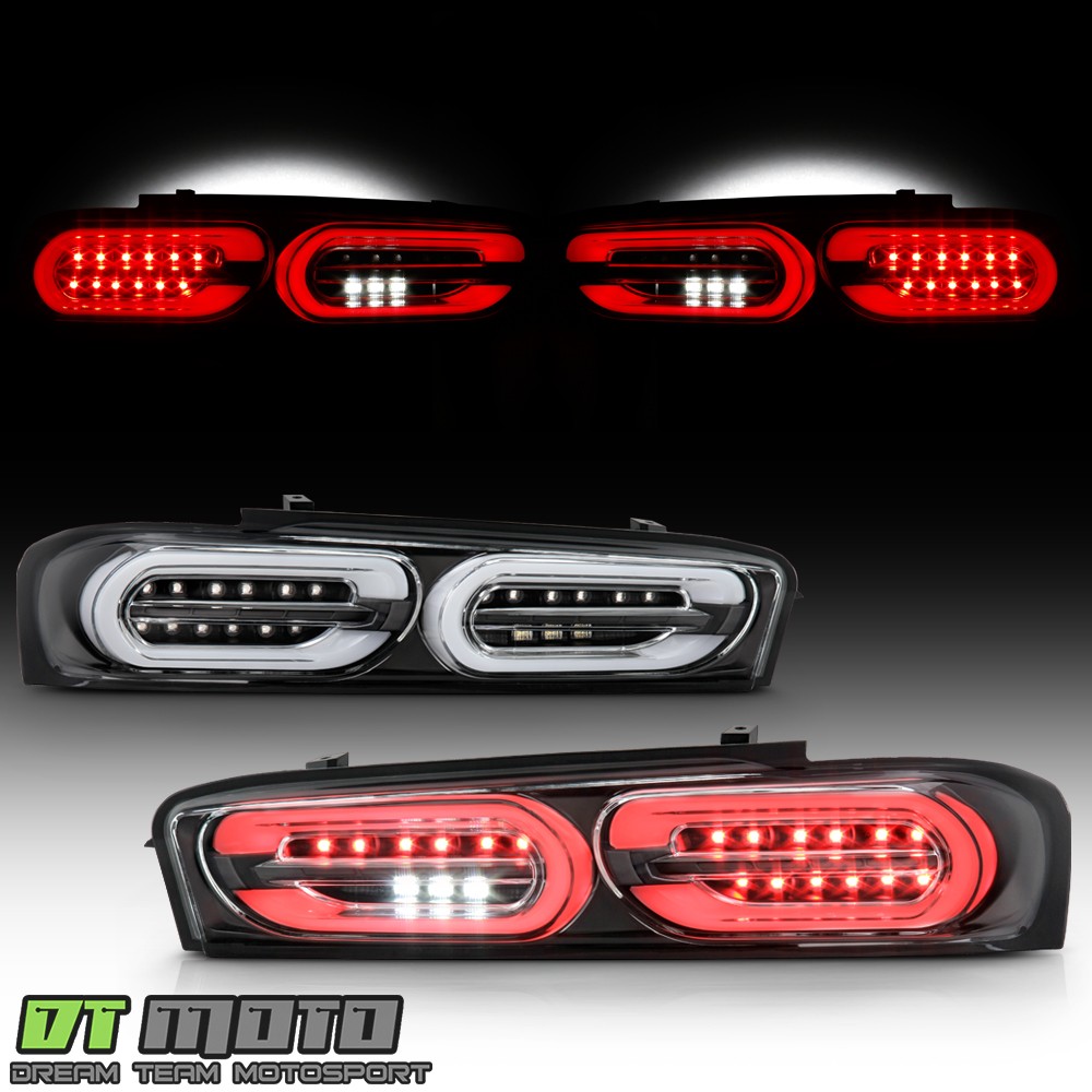 2016-2018 Chevy Camaro [LED Type] Black LED Tail Lights w/Sequential Turn Signal