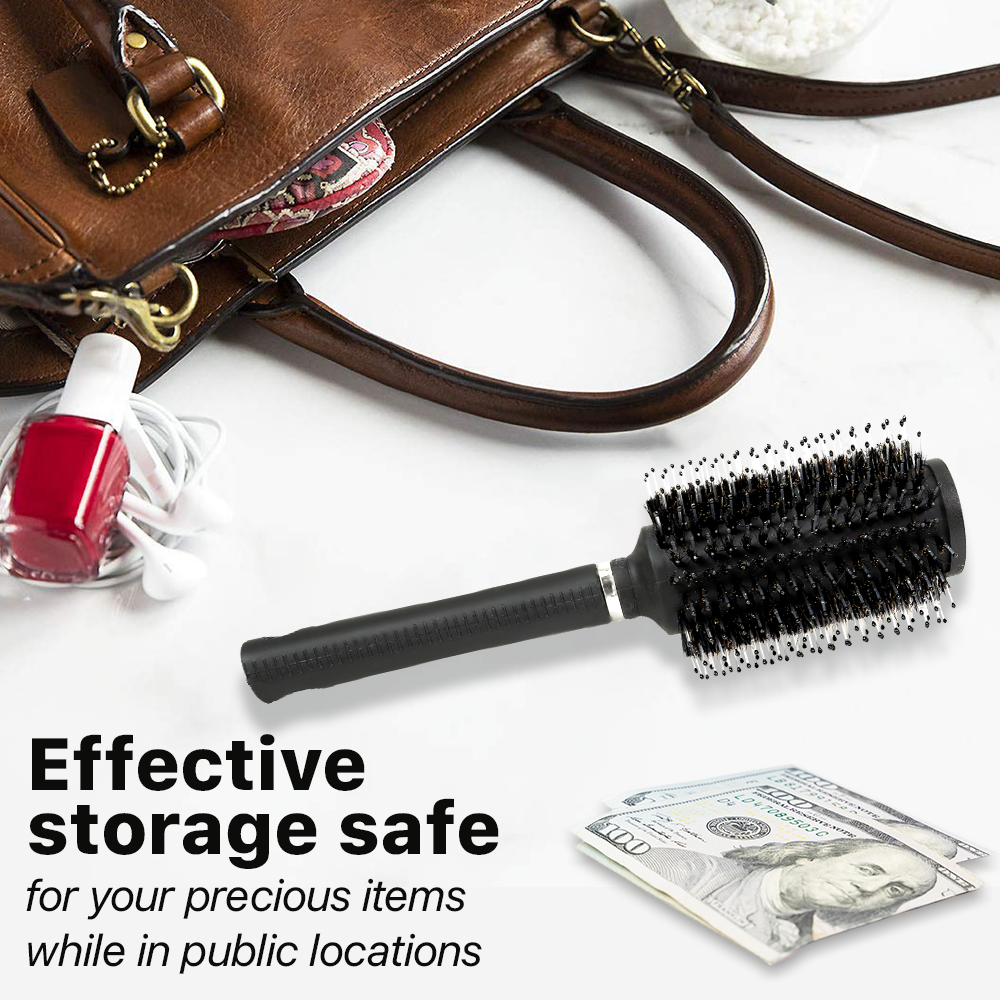 Real Hidden Inner Compartment Hair Brush Diversion Safe Stash Secret Container