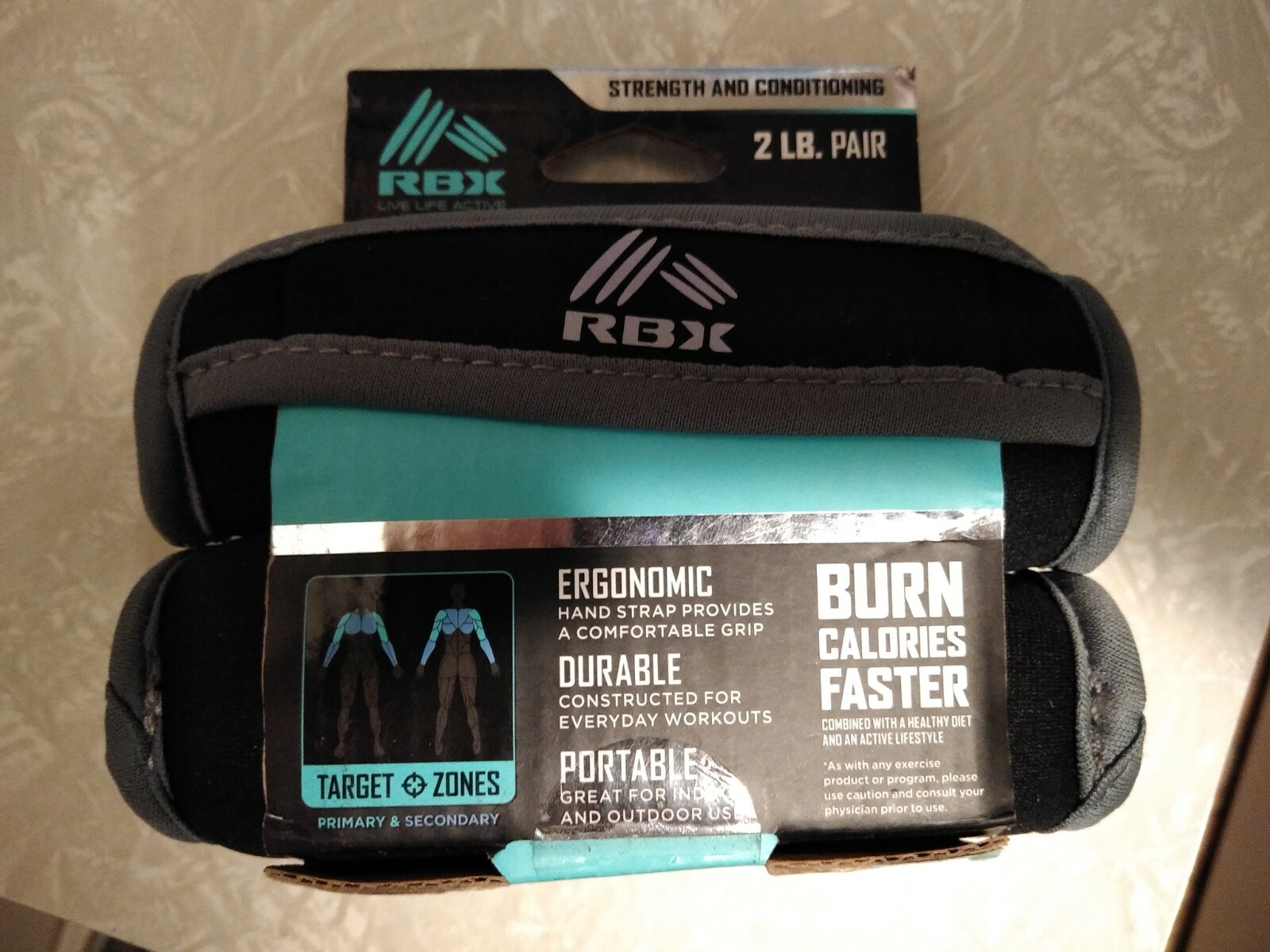 RBX 1 lb Walking Weights ~ Strength & Conditioning ~ New!