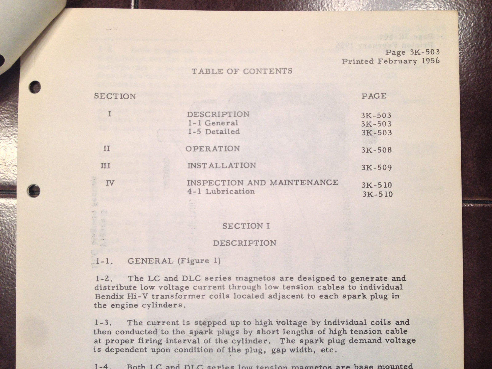 Bendix LC & DLC Magnetos Install, Service & Operation Manual