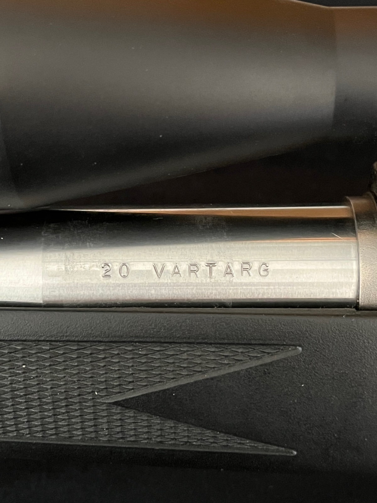 Steel stamp guide, for barrel caliber marking