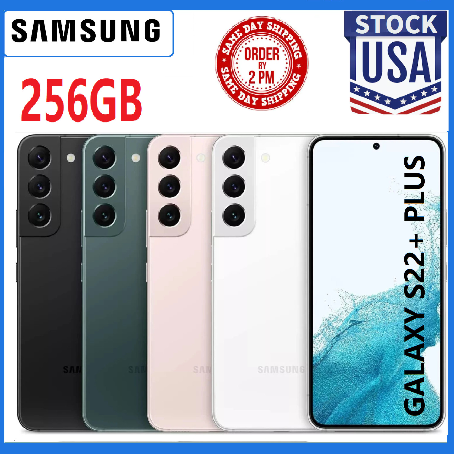 NEW SEALED Samsung Galaxy S22+ Plus 5G SM-S906U 128GB GSM+CDMA Factory Unlocked