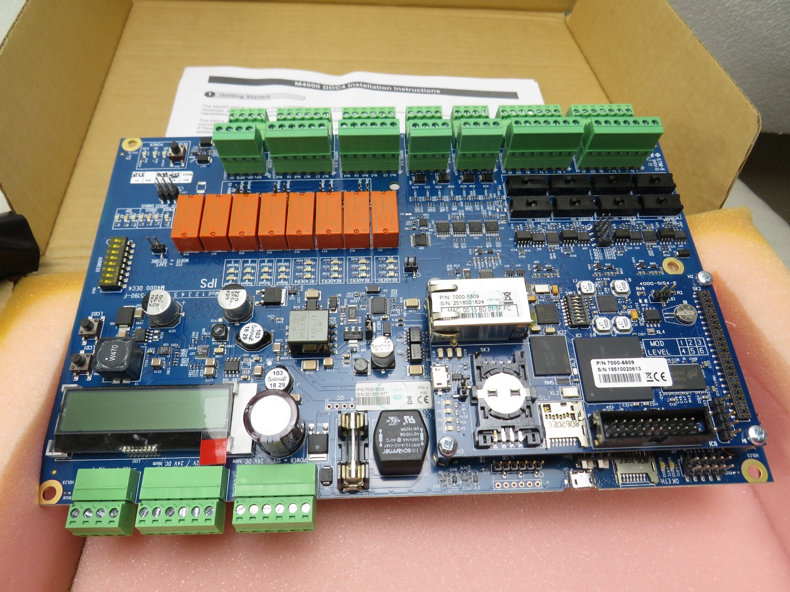 ✔AMAG Symmetry M4000-DDC4 Door Controller Board + M4000-DBB Database Board [CTD]