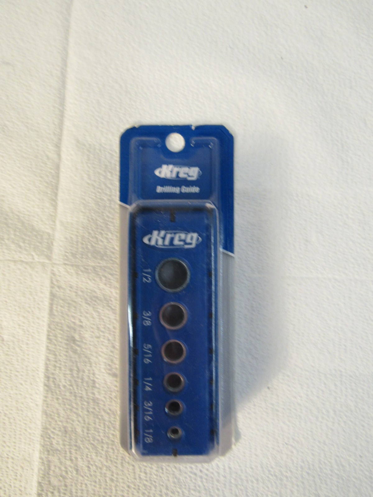 Kreg Portable Drilling Guide - 6 Hardened Drill Guides for Carpentry - Blue