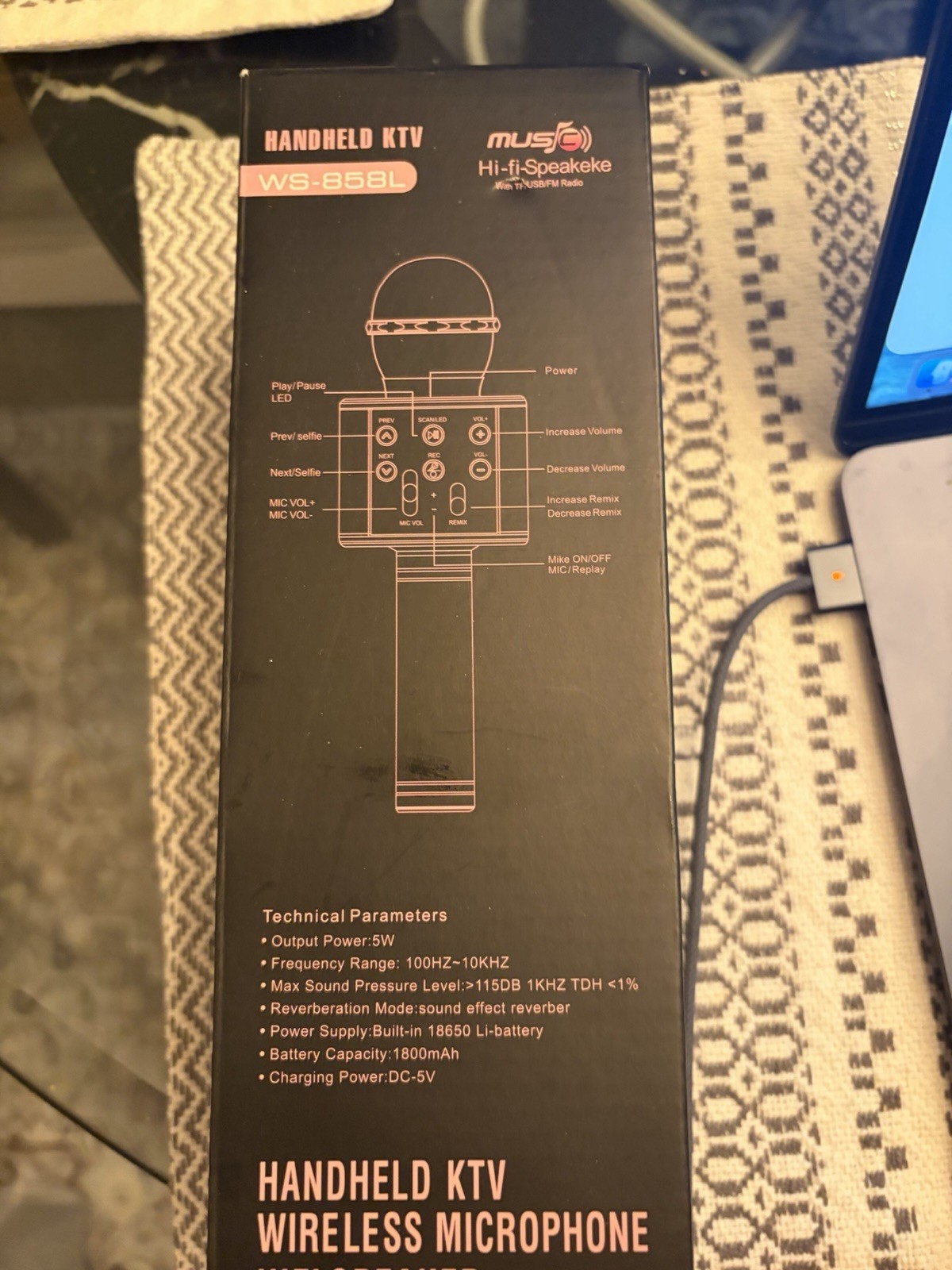 Handheld KTV Wireless Microphone USB Device