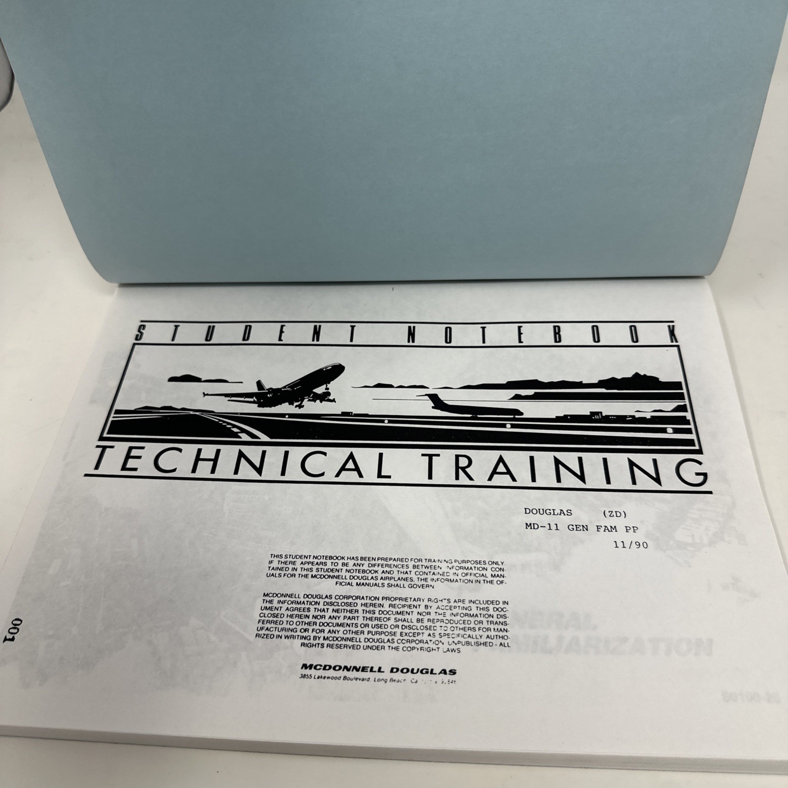 MD-11 MAs 607-110 Technical Training Manual - Student Notebook