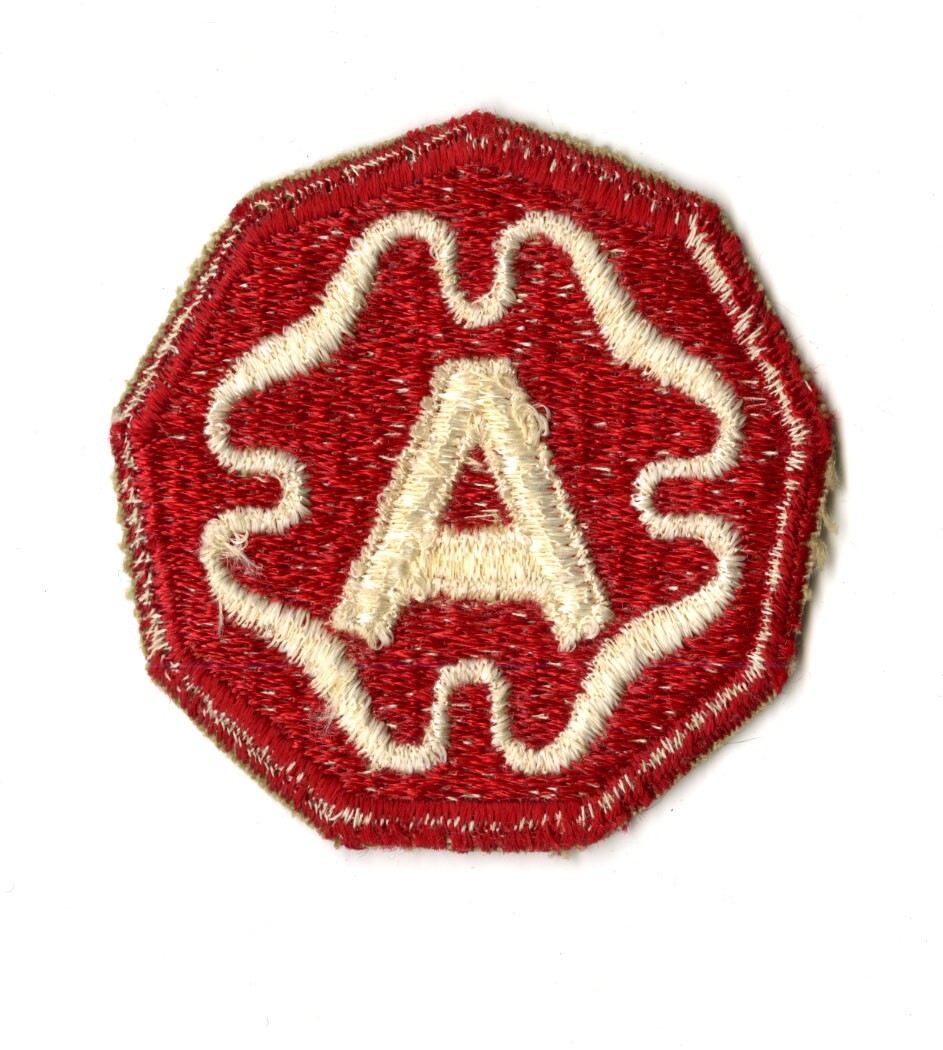 Ninth Army White Back Patch Europe Bulge Germany