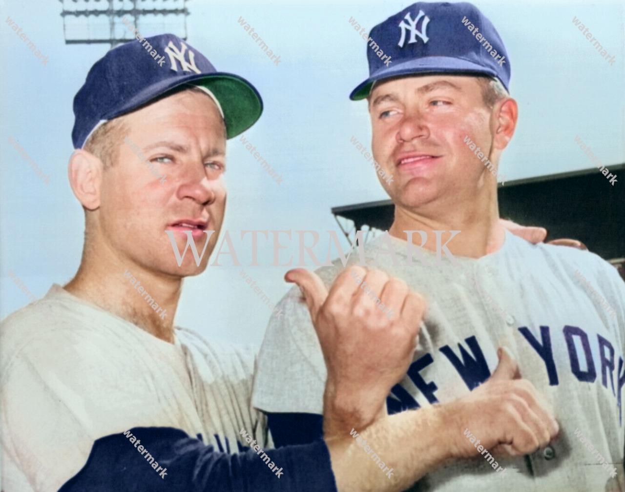 GS186 Whitey Ford - Bob Turley New York Yankees 8x10 16x20 Colorized Photo