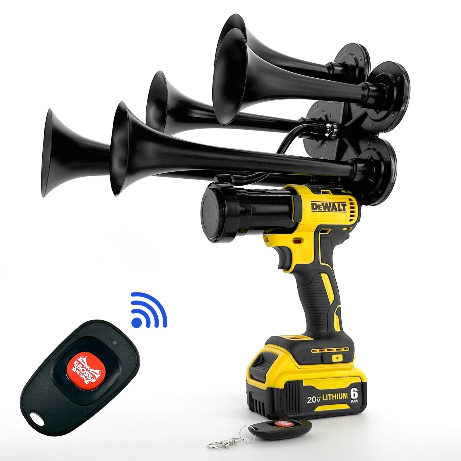 5-Trumpet Train Horn for DeWalt® 20v Battery