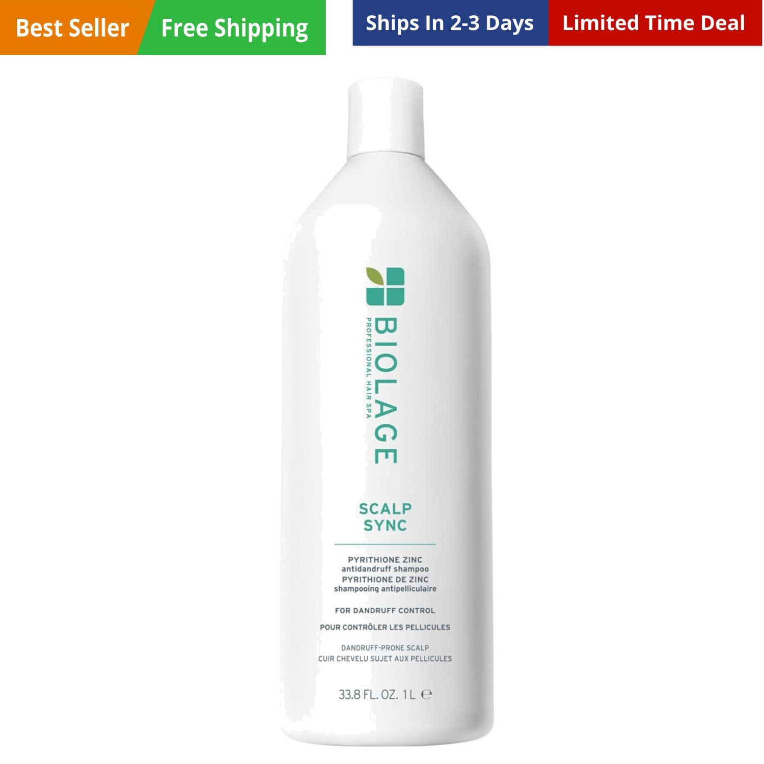 Biolage Scalp Sync Anti-Dandruff Shampoo - Controls Itchy Scalp, Deeply Clean...