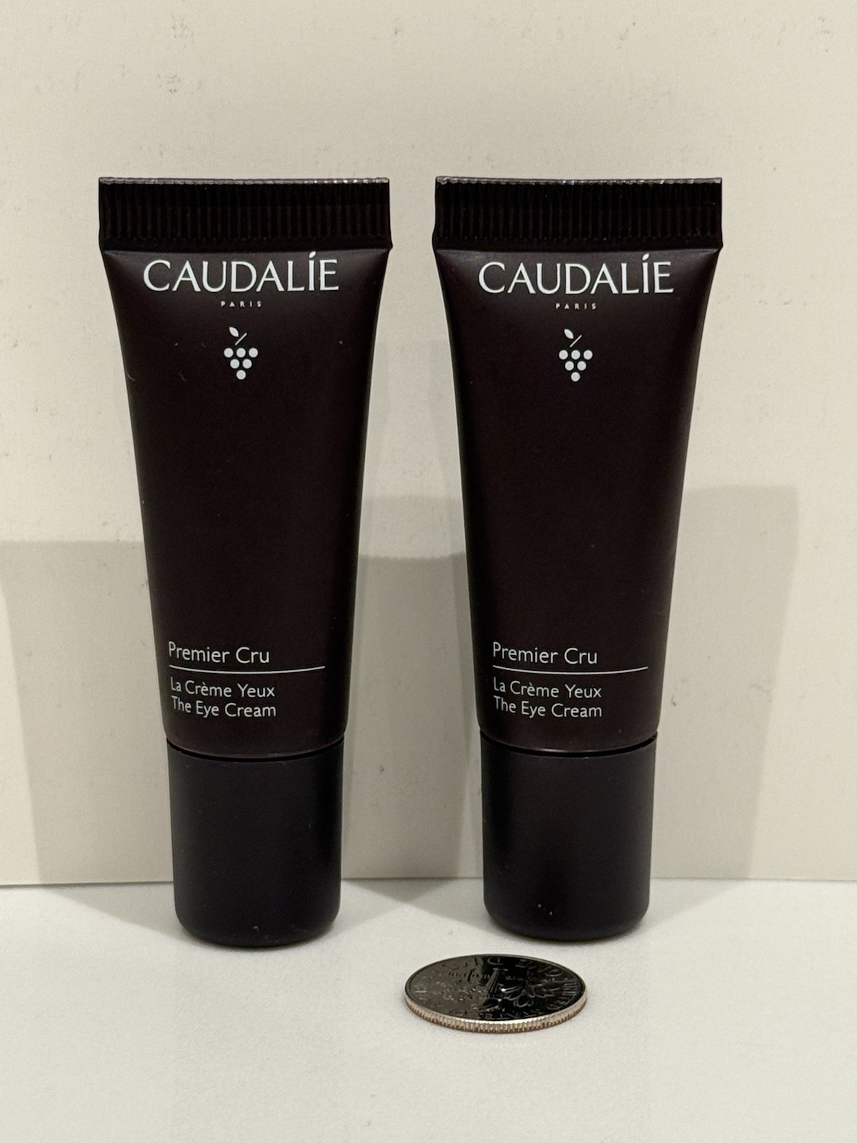 2 X CAUDALIE Premier Cru The Eye Cream MINI SIZE 0.10 fl oz/5ml EACH