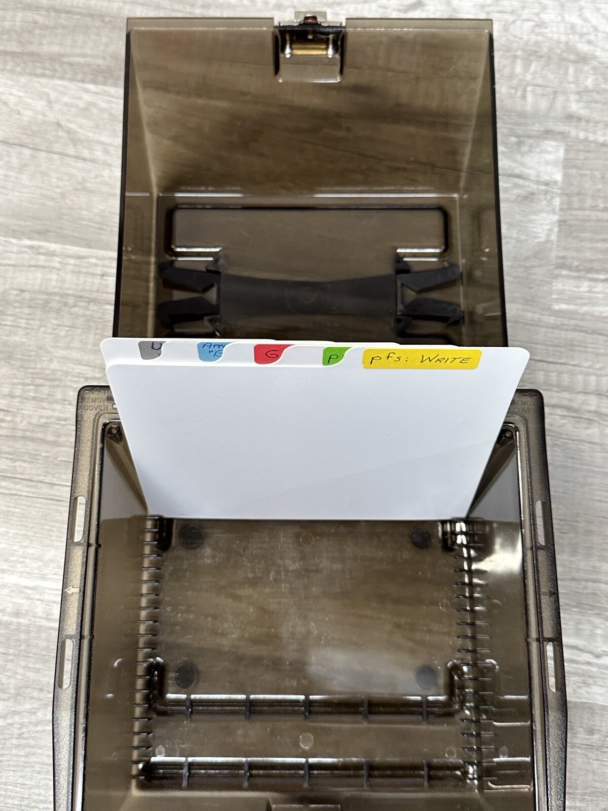 Vintage Floppy Disk Storage Case Box Rare 1980s Tinted Floppy Diskette Case
