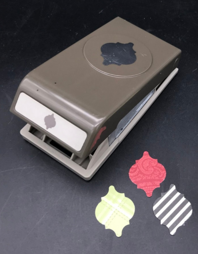 Stampin Up! Mosaic Ornament Paper Punch for making cards, scrapbooking