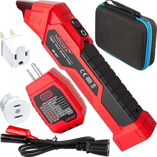 Circuit Breaker Finder Tool with Accessories GFCI Outlet Tester 90-120V AC