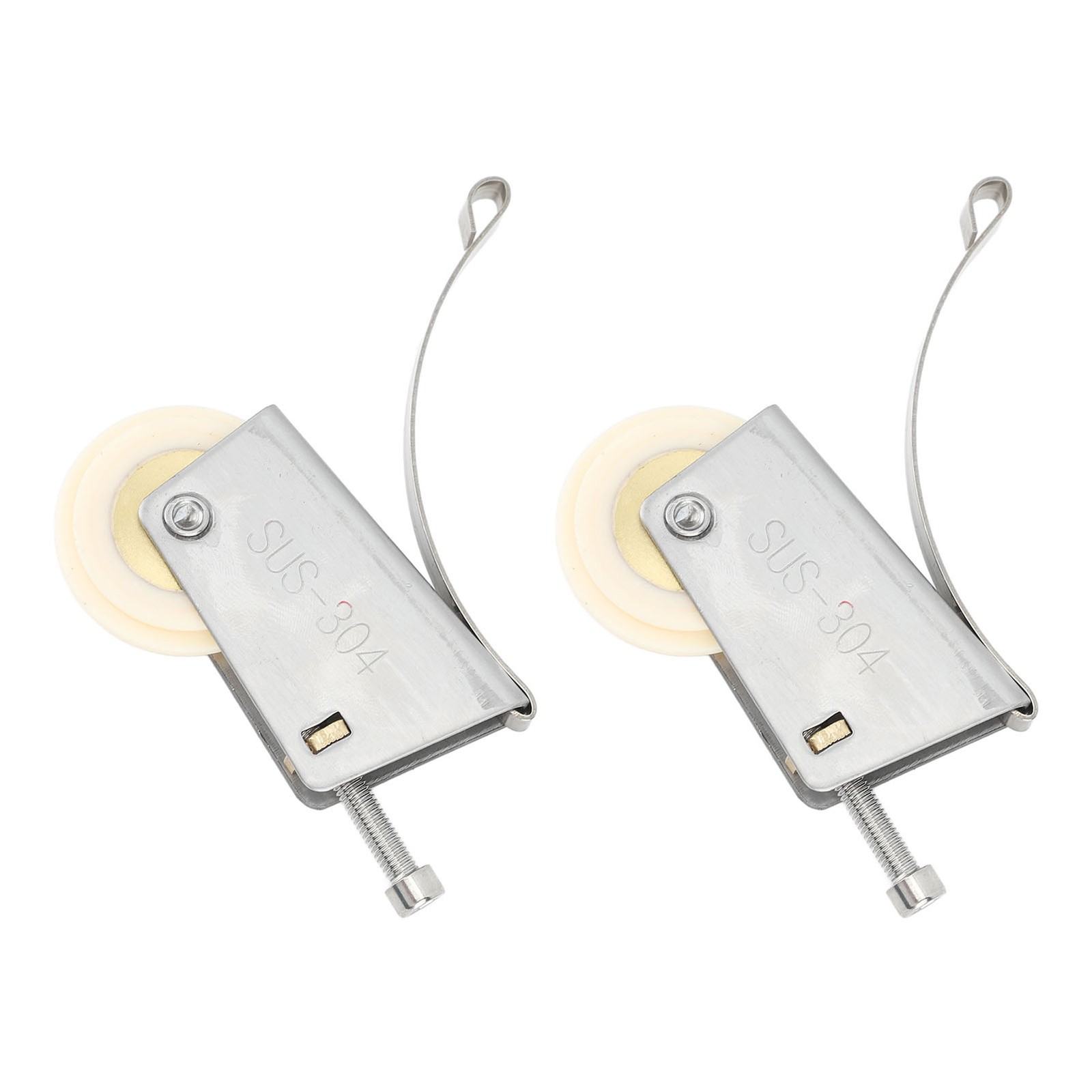 2Set Sliding Door Roller Stainless Steel For Wardrobe/Closet