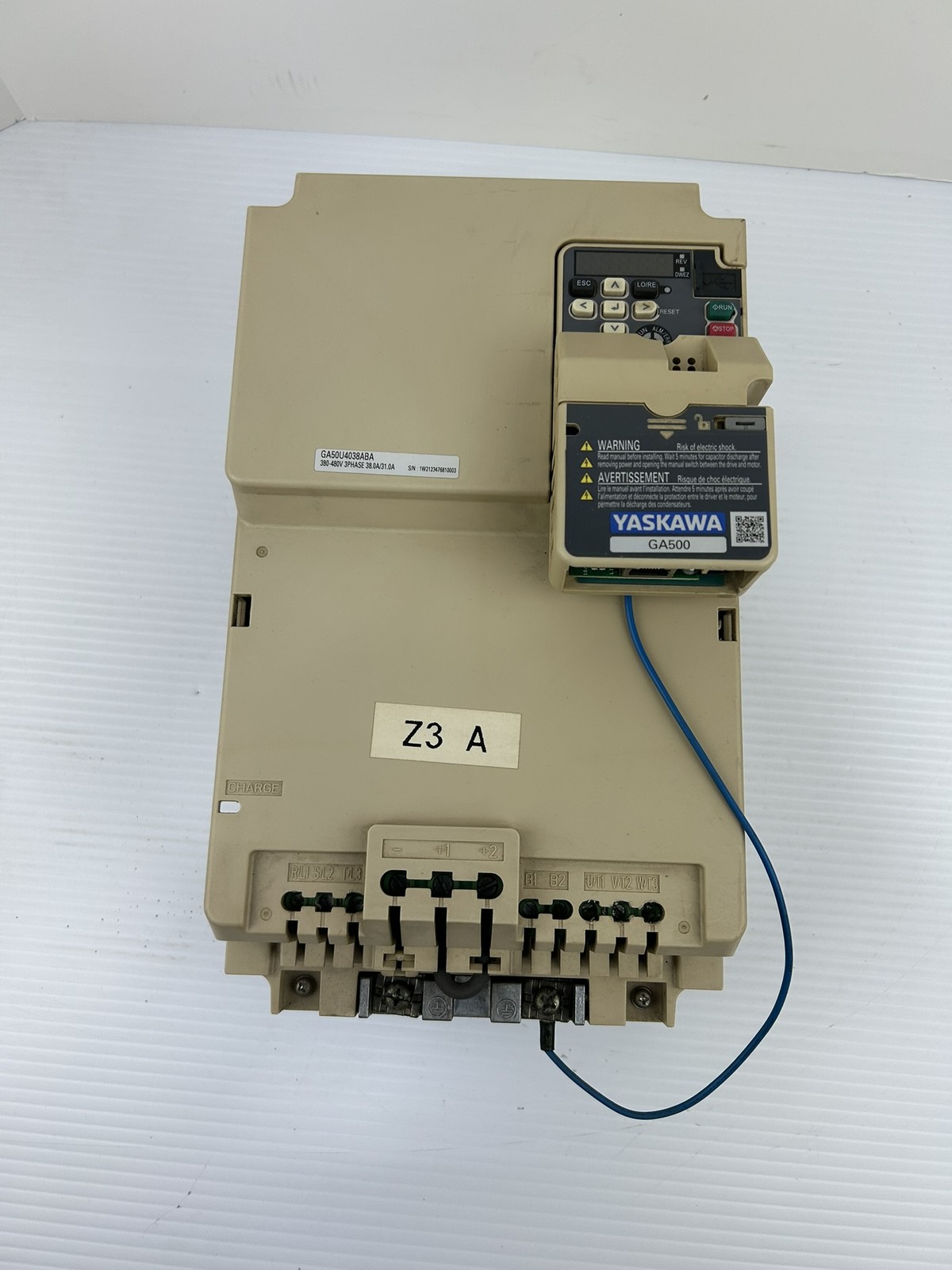 Yaskawa Electric CIPR-GA50U4038ABAA-AAAASA Industrial AC Drive Rev A GA500