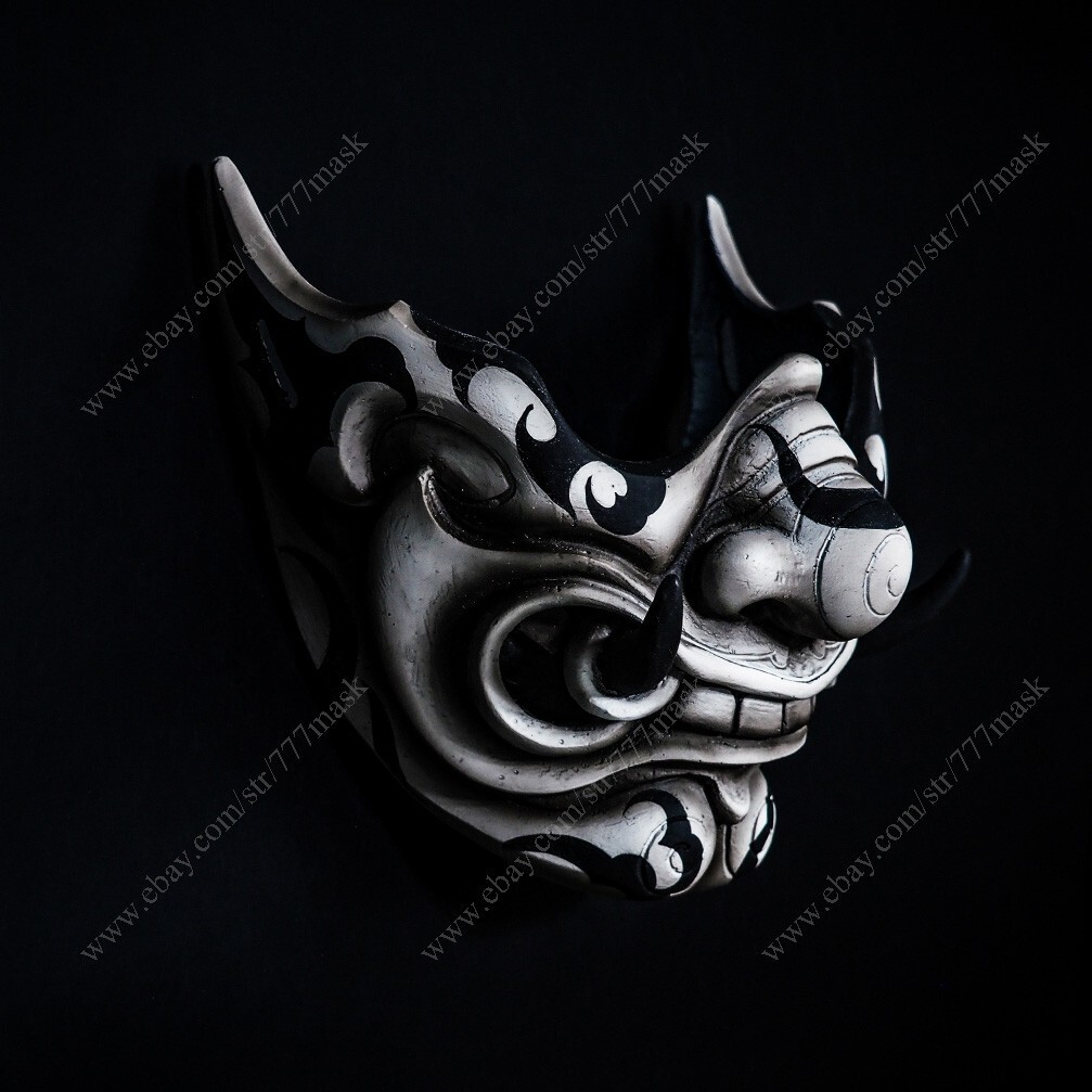 AIRSOFT MASK PAINTBALL BB GUN HALLOWEEN COSTUME COSPLAY DEMON SAMURAI ONI MA355