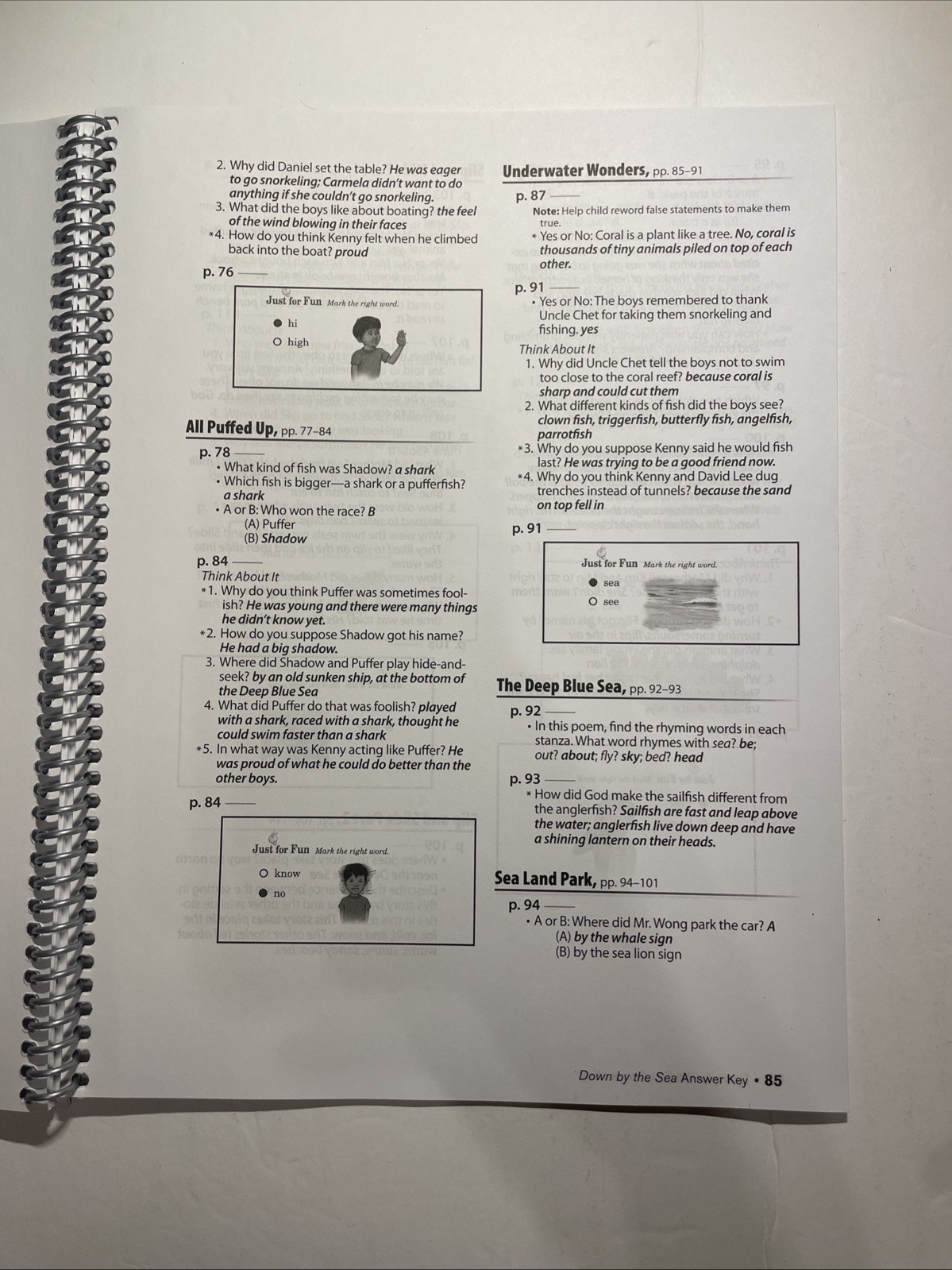 📚ABEKA 1st Grade READING 1 Answer Key