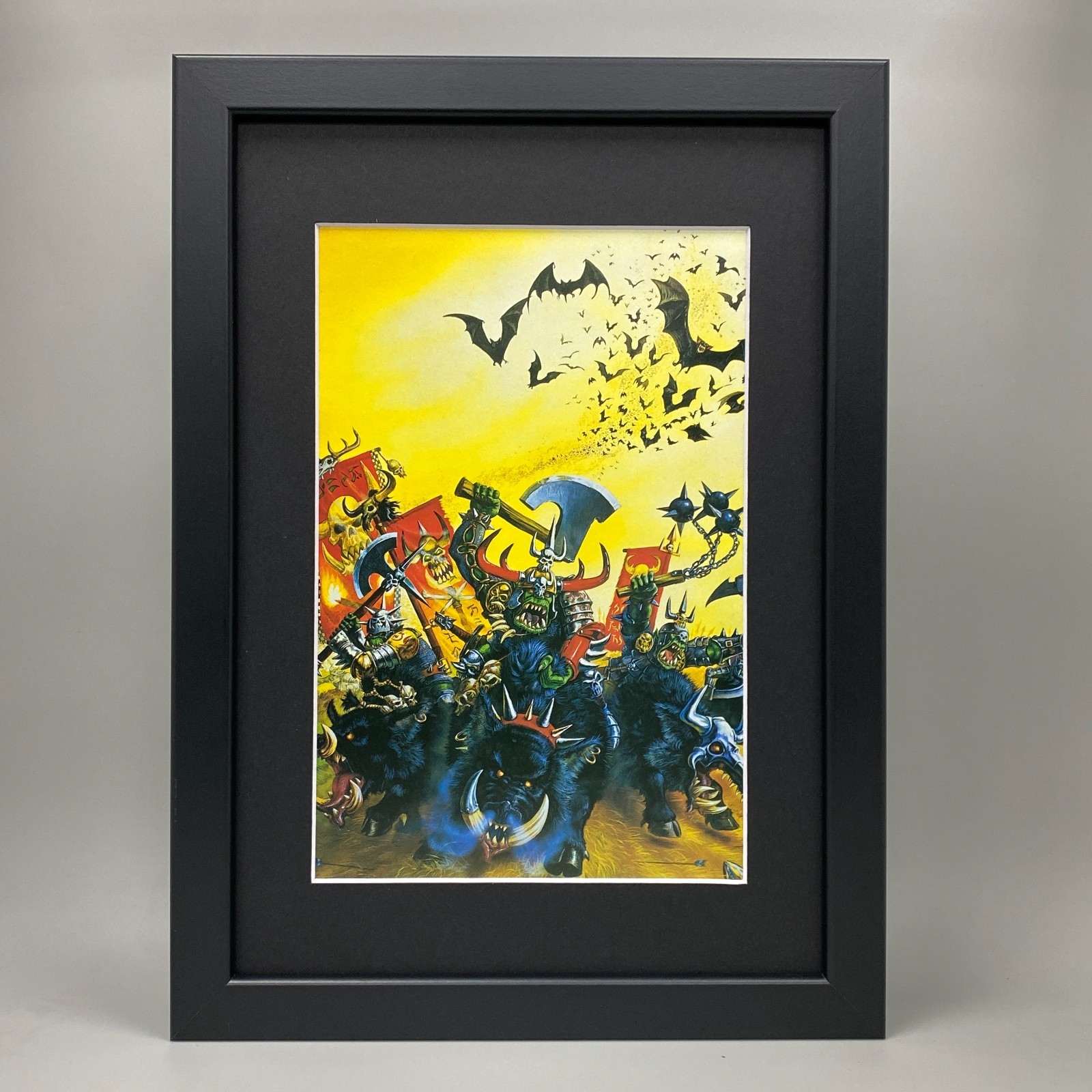 ORCS & GOBLINS FRAMED ART DAVE GALLAGHER WARHAMMER AGE OF SIGMAR OLD WORLD AOS