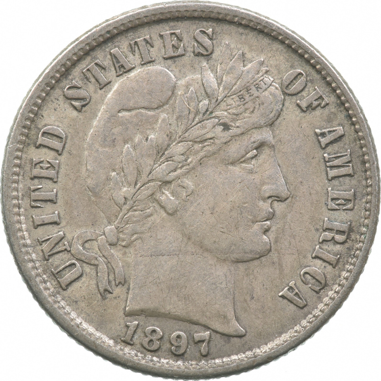 1897 Barber Dime *6900