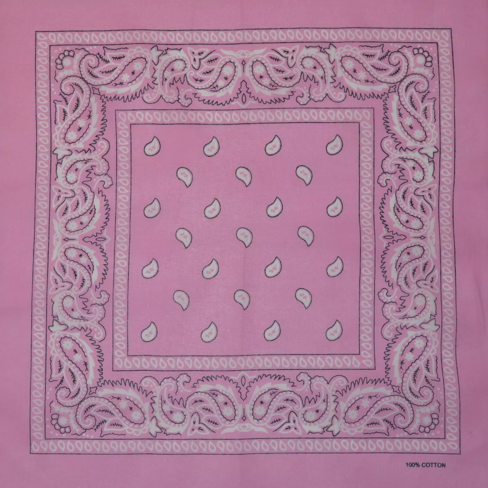 Pink scarf with a pattern