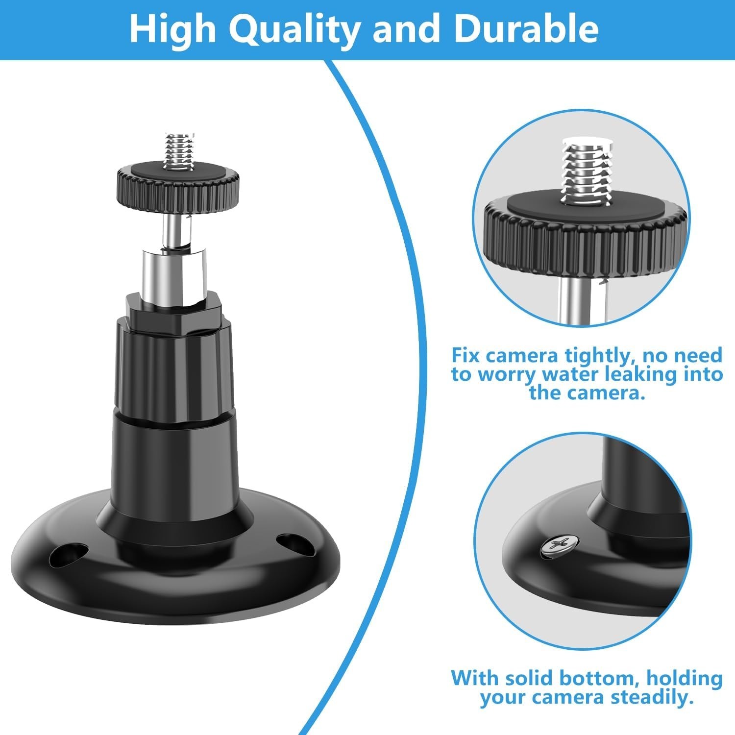 2-Pack Adjustable Wall Mount for R-ing Security Cameras: Effortless Installation