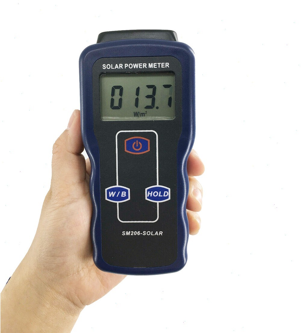 Solar Power Meter Solar Radiation Meter Tester For Testing Sun Light Radiation