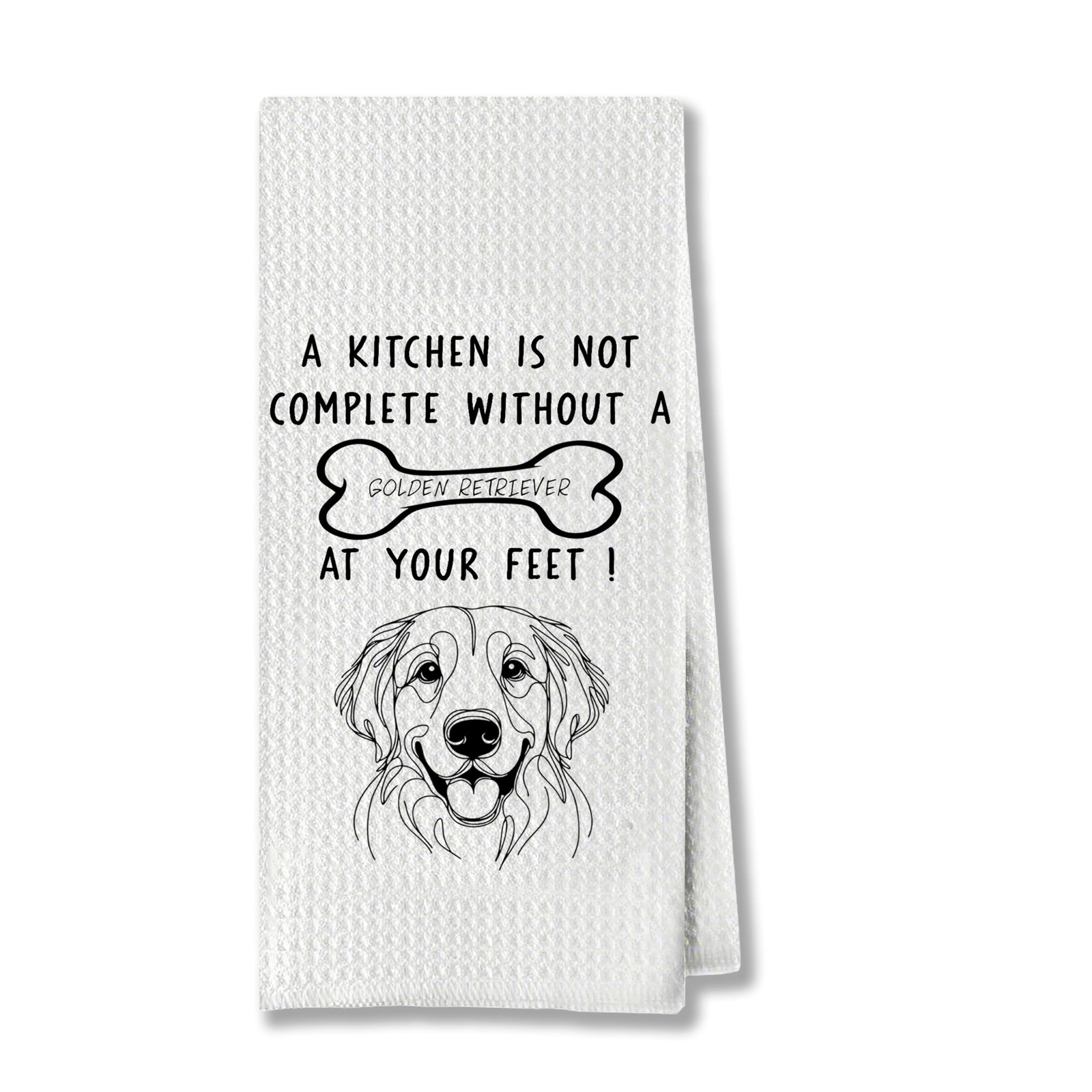 Golden Retriever Kitchen Towels Ideal for Dog Lovers & Kitchen Decor Great Gi...