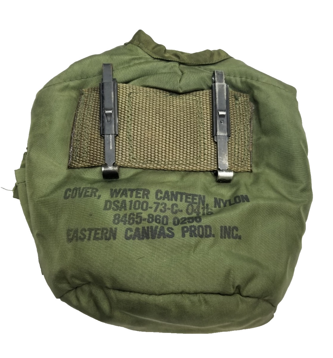US Military Canteen Cover with Vertical Stitching Dated 1973 - US Army