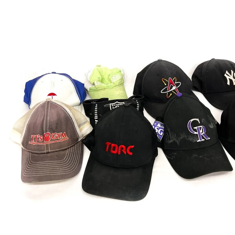 11 Pcs Assorted Baseball Cap Strapback Youth Hat New Era Athletic Works Carhartt