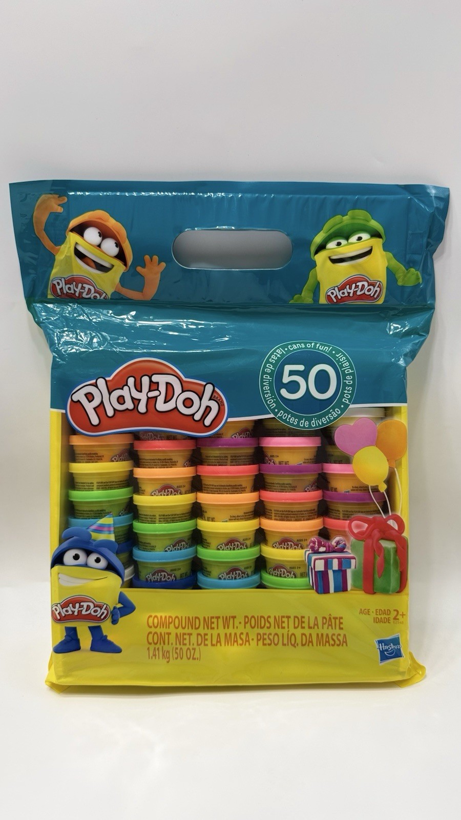 Play-Doh Modeling Compound 50pk Value Pack Case of Colors Non-Toxic Assorted 1oz