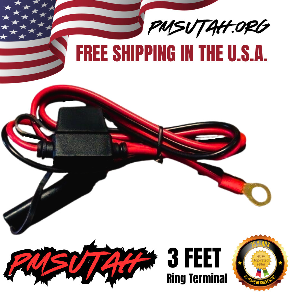 Motorcycle Battery Charger Cord Plug For Tender Cable Quick Extender Disconnect