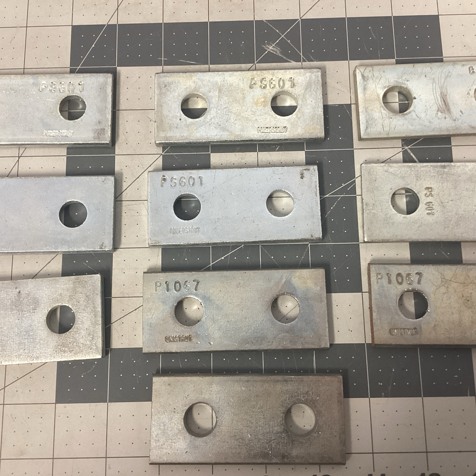 Zinc Steel Flat Splice Plate (Lot of 10) (LQS26C)