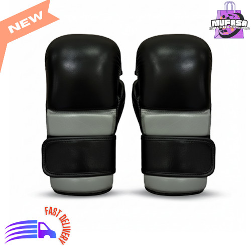 MUFASA INTERNATIONALS UFC Leather MMA Gloves Open Palm, Customization