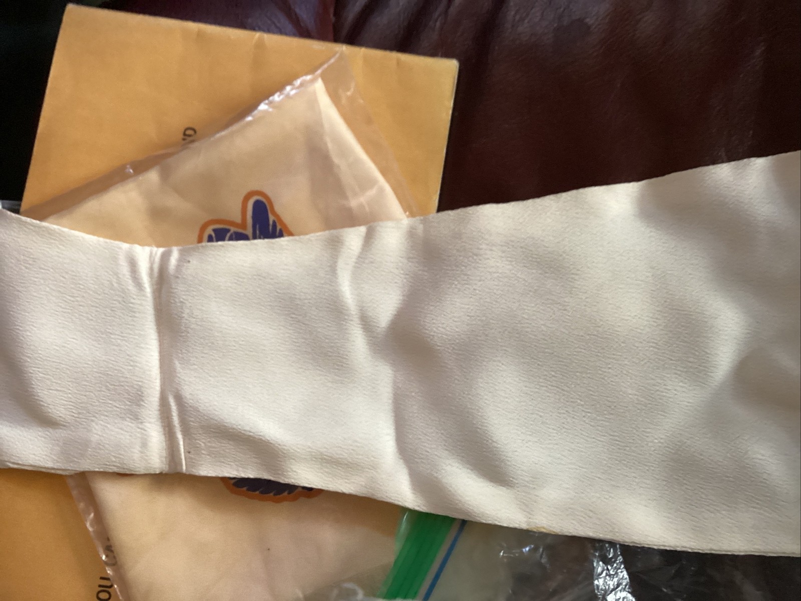 RAF Silk Scarf White Ww2 Storage Folds Exquisite Quality
