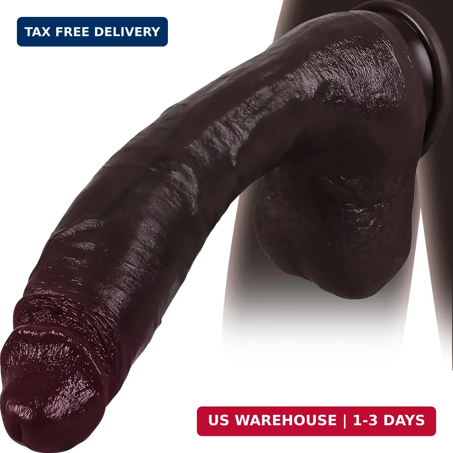 8.66 Inch Realistic Silicone Dildo - Real Touch-Safe Design with Super Strong Su
