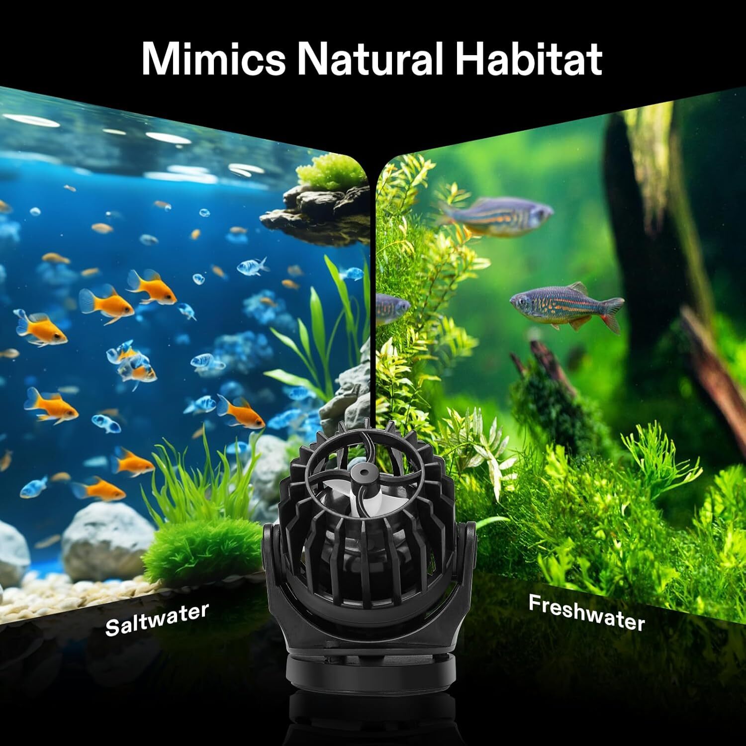 VIVOSUN 10W 1000GPH Aquarium Wave Maker Circulation Pump w/ Controller 15-30gal