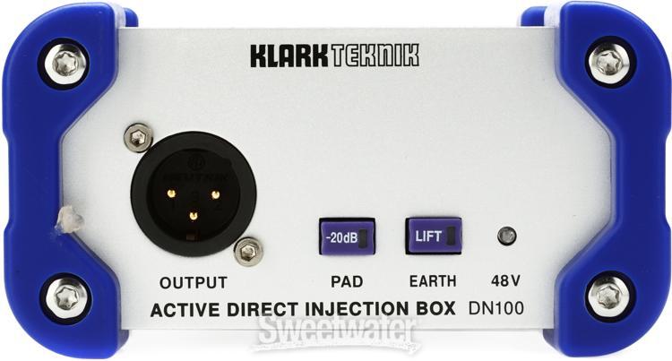 Klark Teknik DN100 V2 1-channel Active Direct Box with Extended Dynamic Range