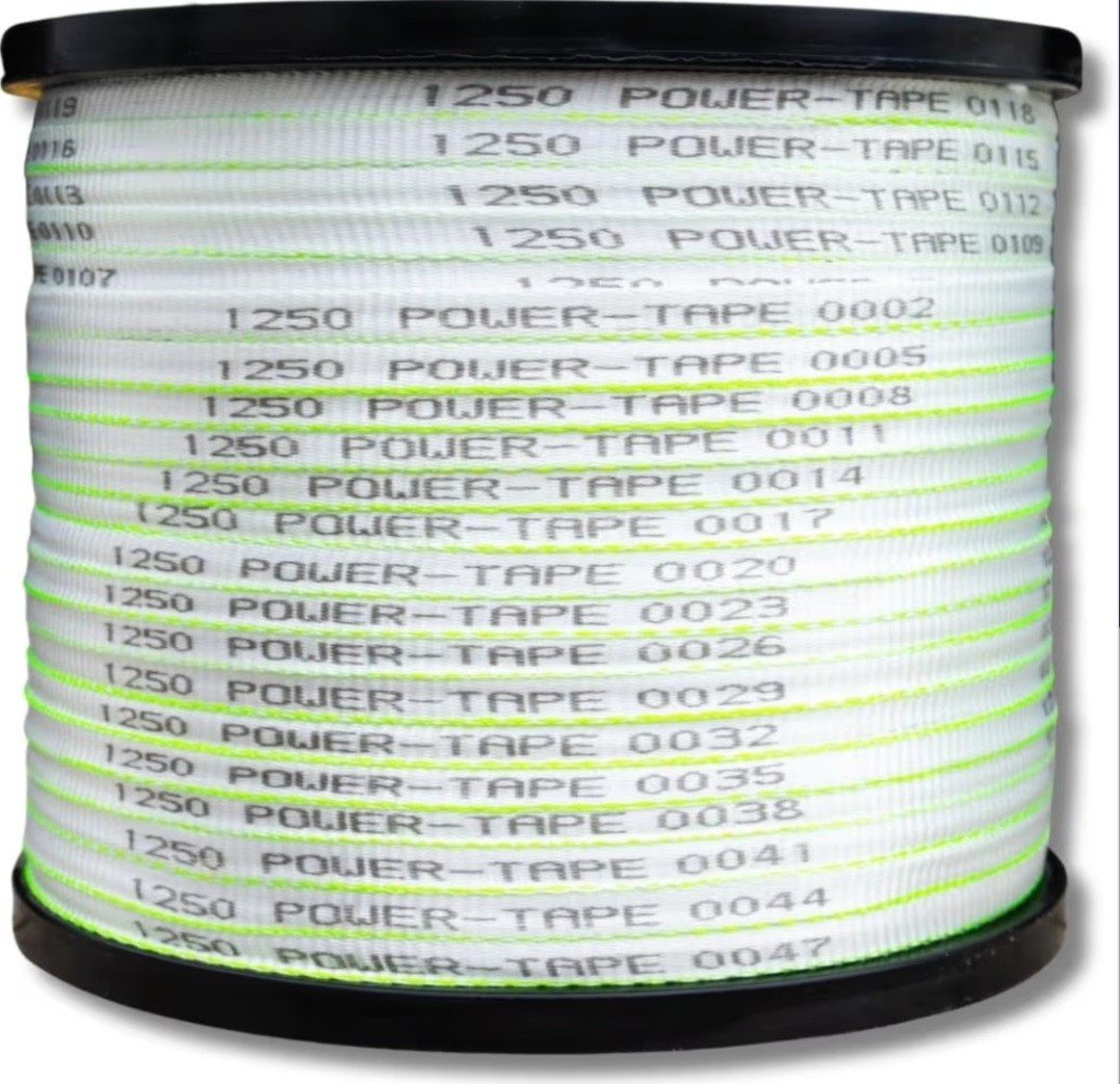 Pull Tape Power-Tape Flat Rope Mule Pulling Line USA 1250lb 1/2 inch x 1000 feet