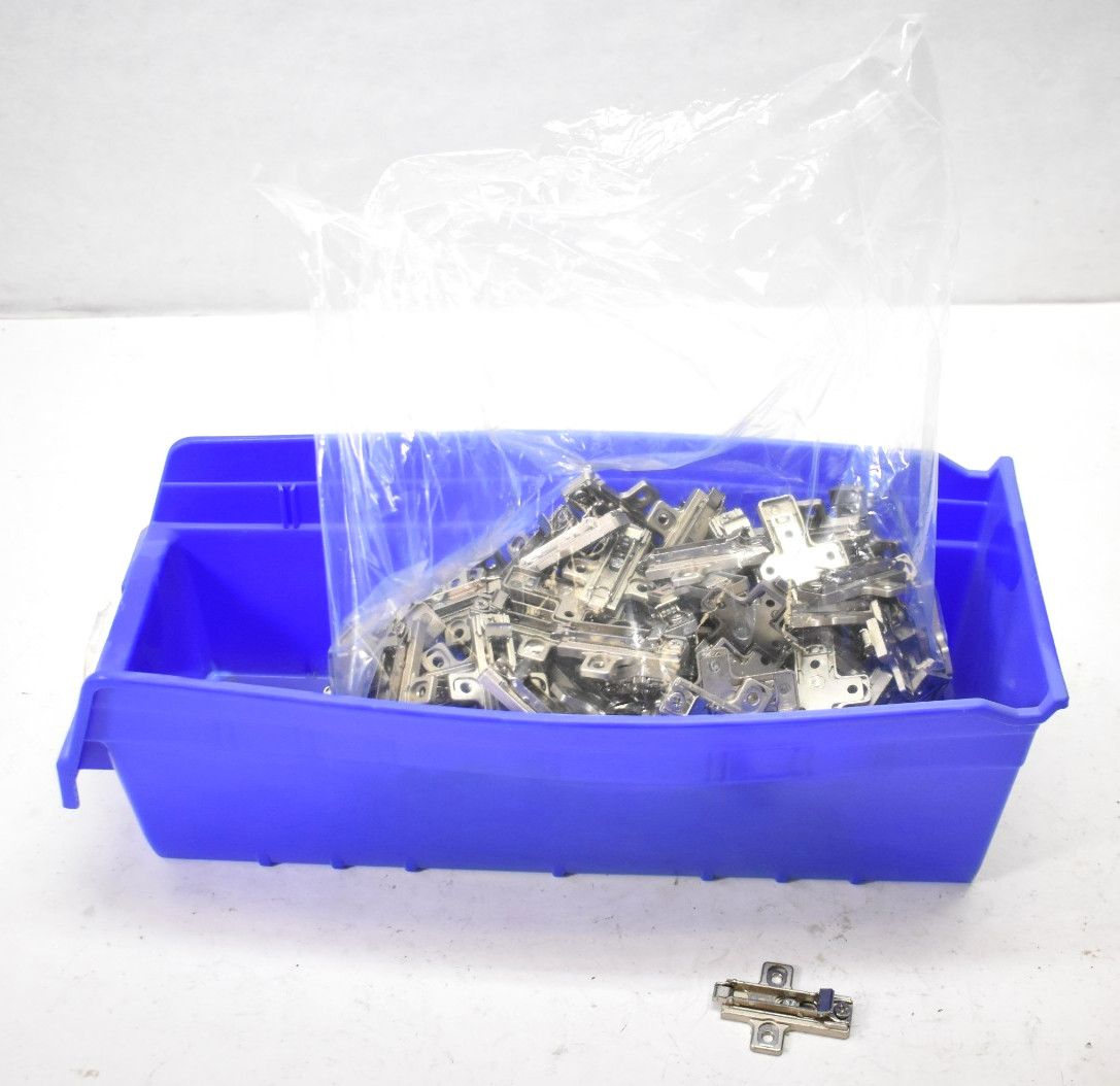 Lot of 194 Clip Mounting Plates Nickel Plated Cabinet Hinge Tools 11mm Euroscrew