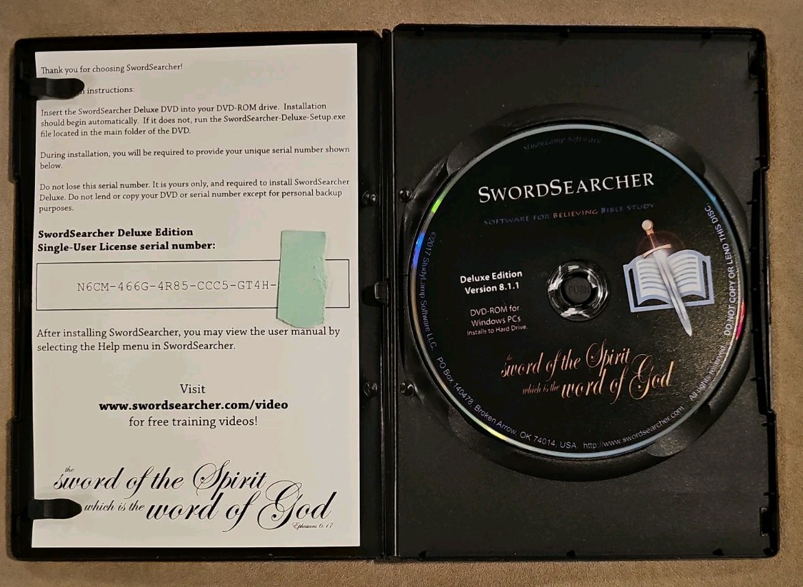 Sword Searcher Bible Search Software / PC DVD-ROM 2017