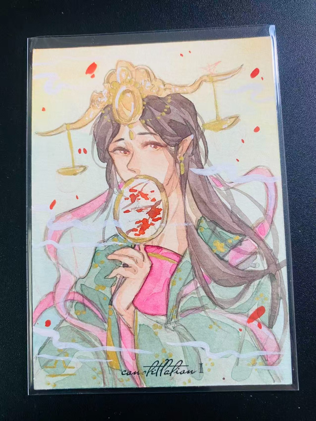 Chensu Studio Constellation Libra Beauty 1/1 Origin Sketch Card by Yunhua
