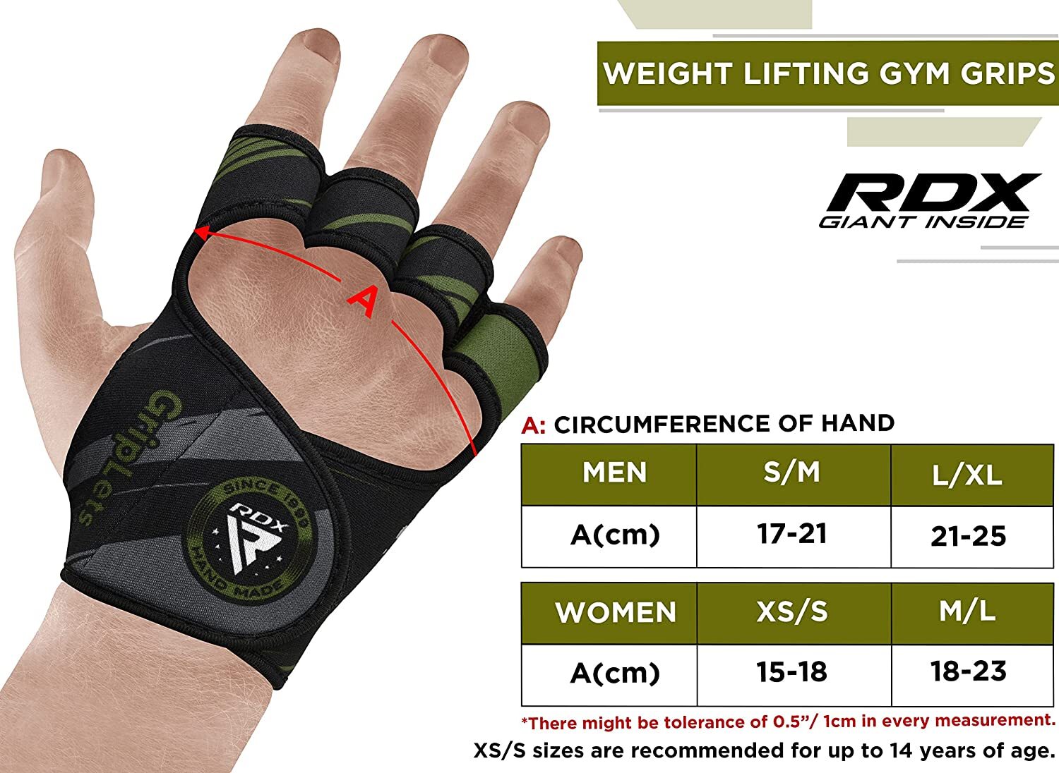 Weight Lifting Gloves by RDX, Gym, Workout Gloves for Men, Fitness Training